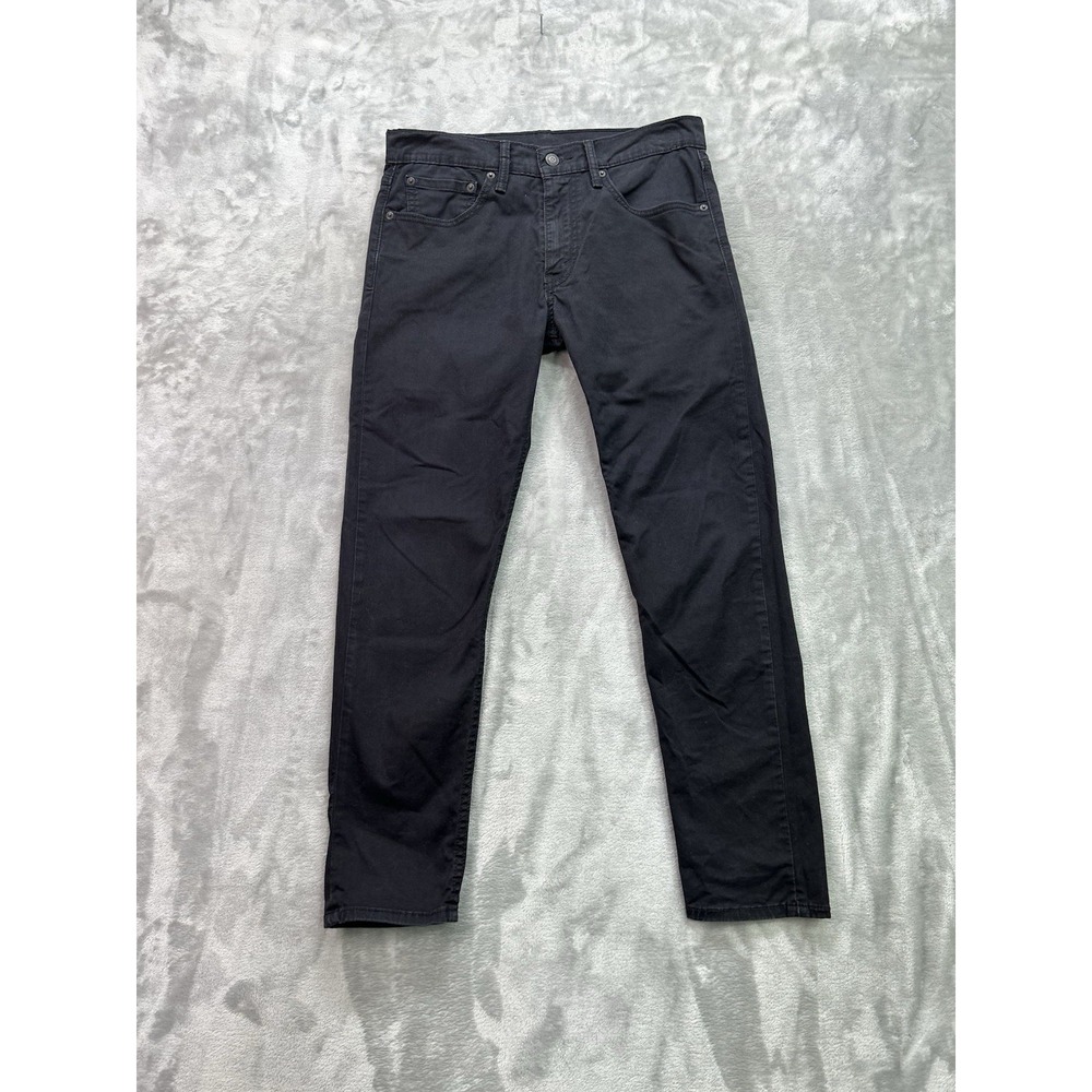 Levis 512 Jeans Mens Sz 31X29 Black Slim Taper Stretch Grunge Faded Guys Work